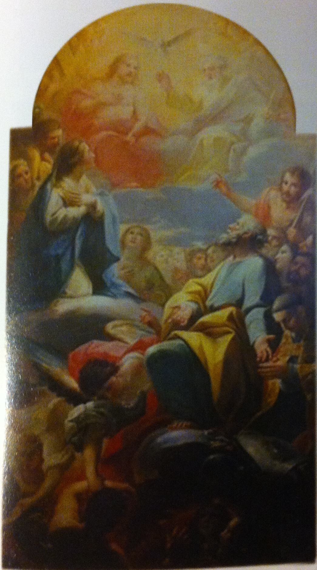 Mariano Salvador Maella: La Virgen y Santos intercediendo por las Ánimas del Purgatorio.