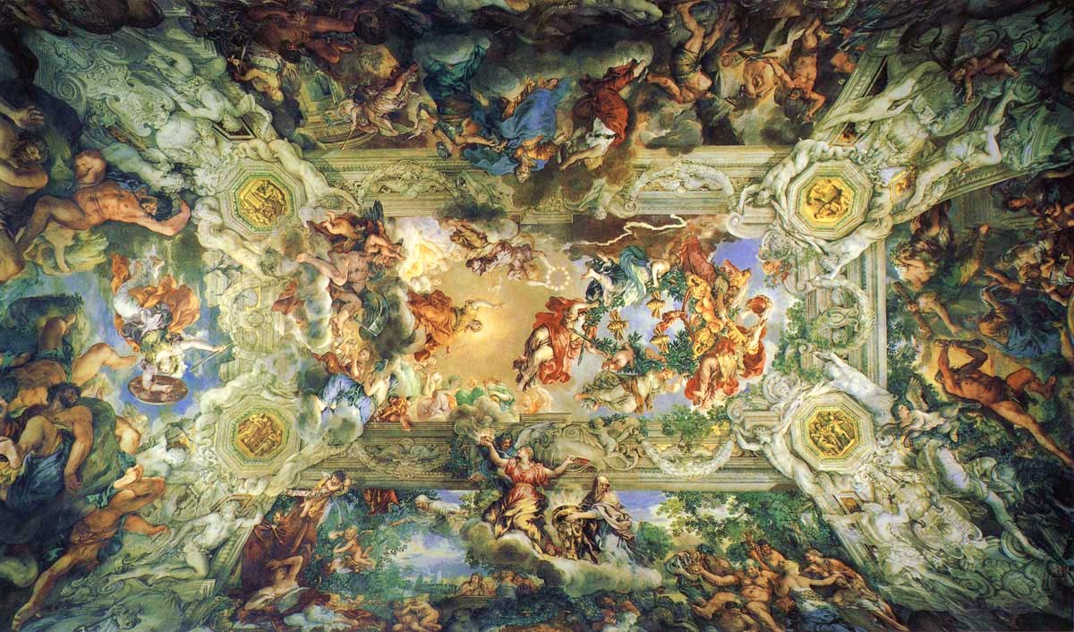 Pietro da Cortona: Triunfo de la Divina Providencia. Palazzo Barberini, Roma.