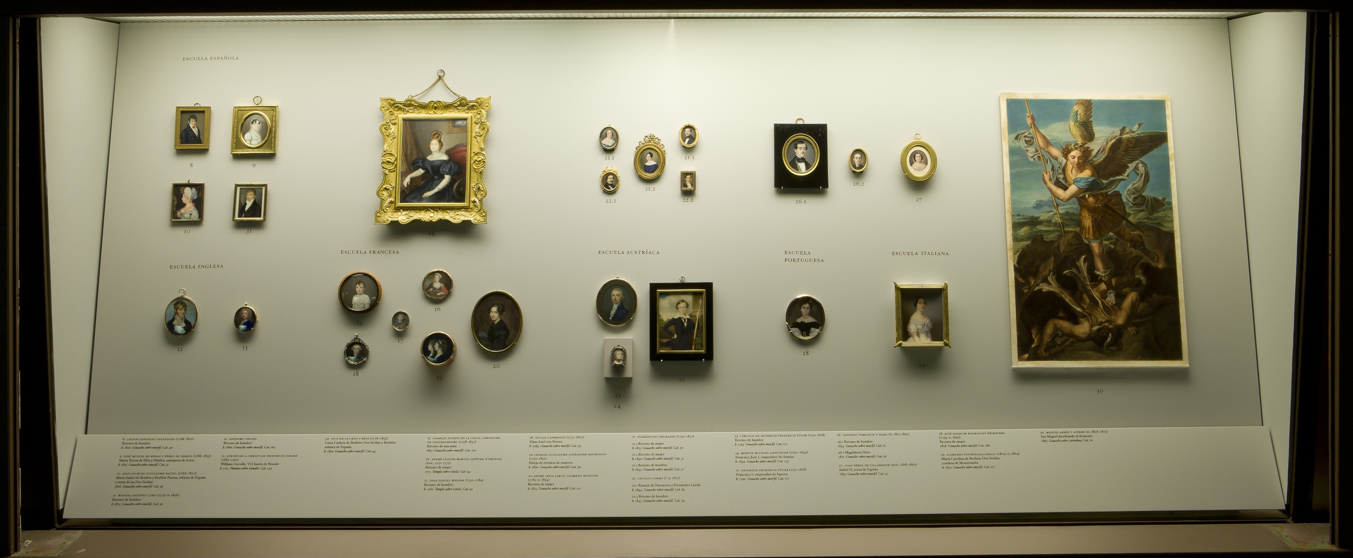 Las miniaturas en el Museo del Prado. Sala de Exposición, junio 2013.