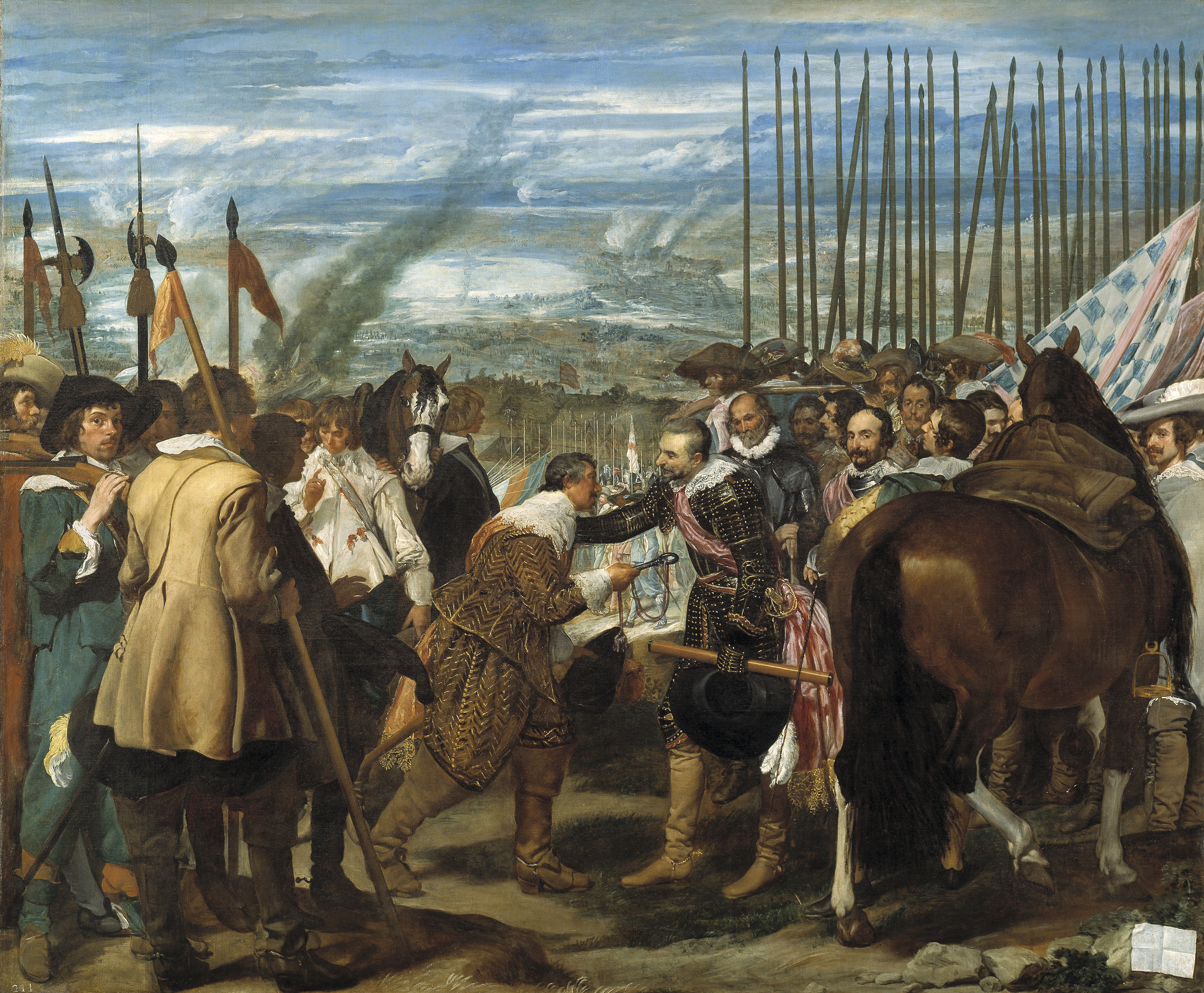 Diego Rodríguez de Silva y Velázquez: El sitio de Breda. Museo Nacional del Prado, Madrid.