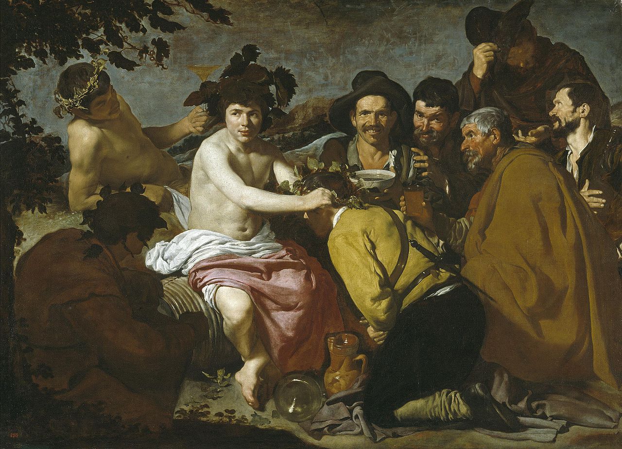 Diego de Silva y Velázquez: El triunfo de Baco o Los Borrachos. Museo Nacional del Prado, Madrid.