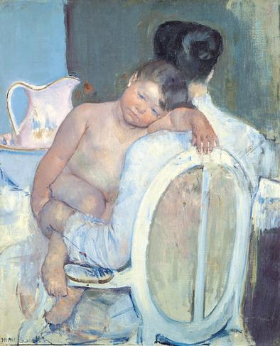 Mary Cassat, Mujer sentada con niño en brazos, c.1890. Museo de Bellas Artes de Bilbao.