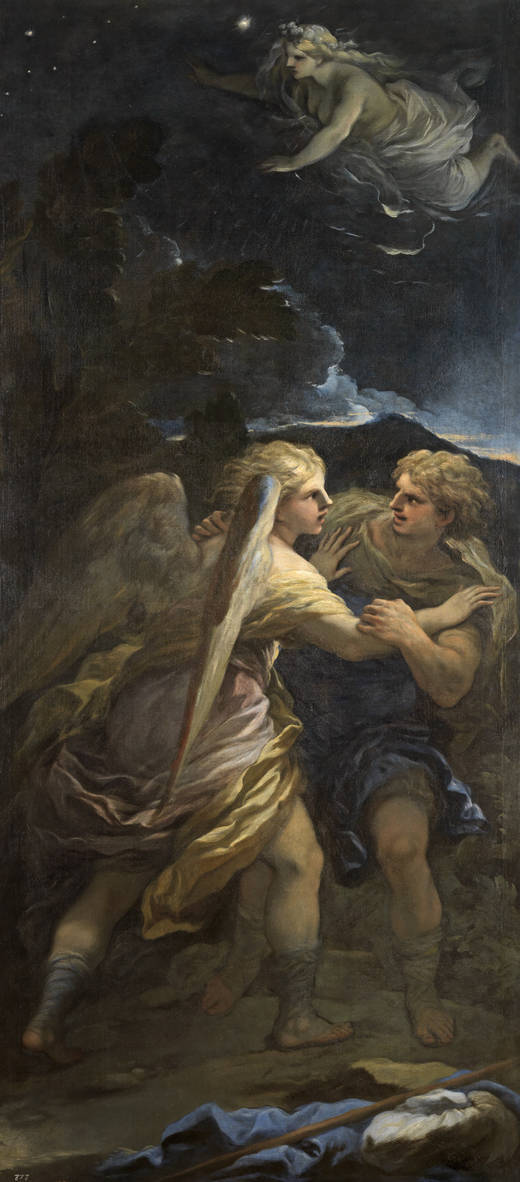 Luca Giordano: Lucha de Jacob y el Ángel. Museo Nacional del Prado, Madrid.
