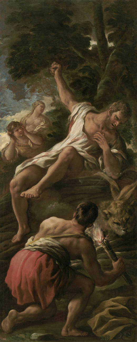 Luca Giordano: Hércules en la Pira. Museo Nacional del Prado, Madrid.