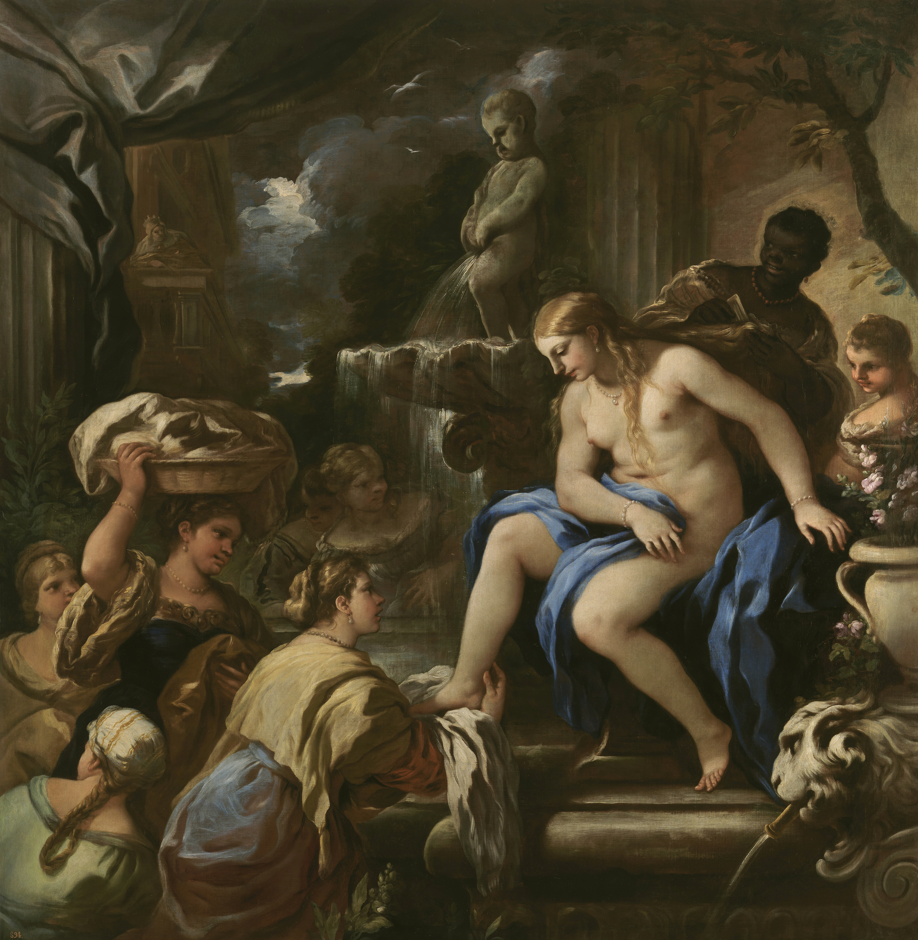 Luca Giordano: Bethsabé en el baño. Museo Nacional del Prado, Madrid.