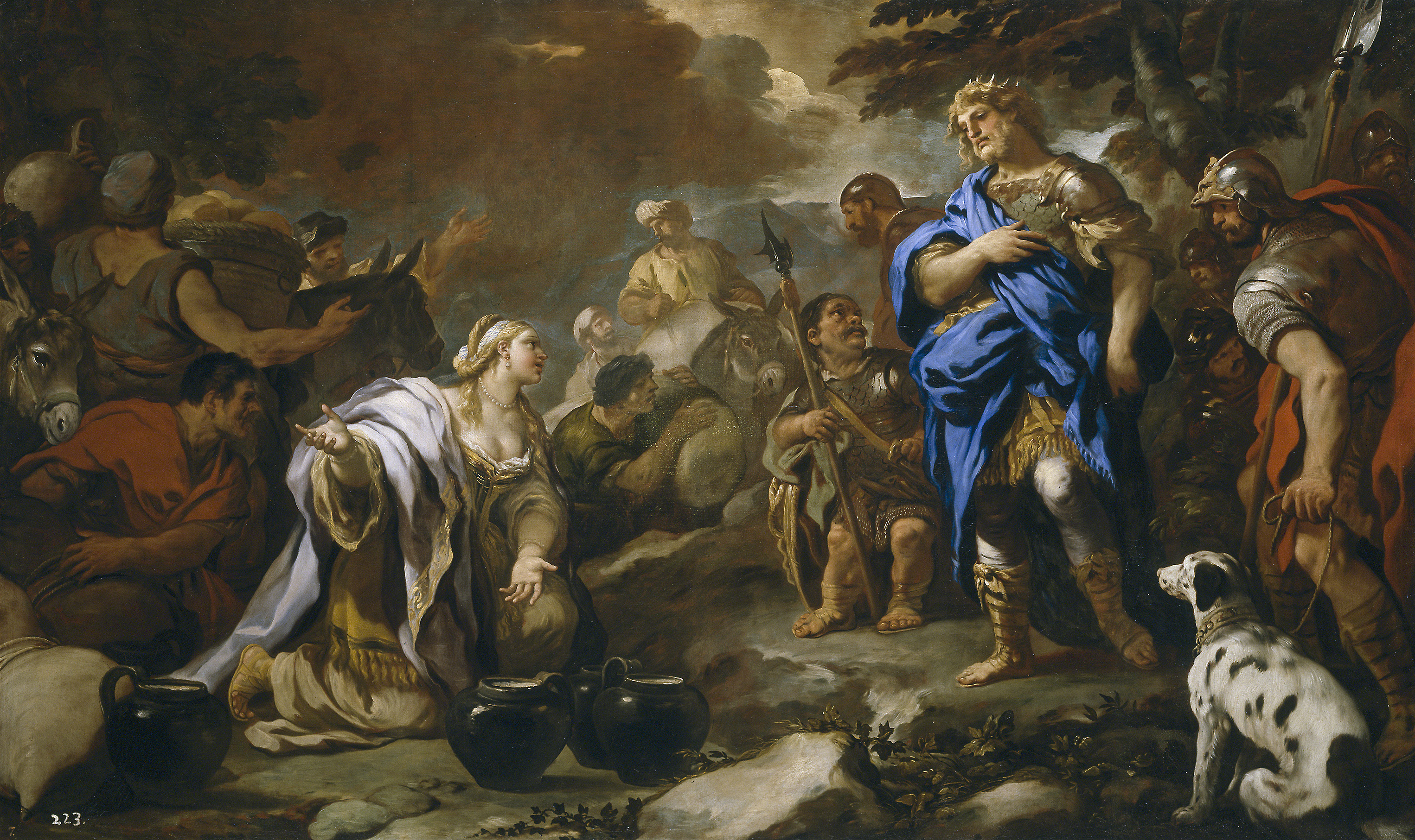 Luca Giordano: La prudente Abigail. Museo Nacional del Prado, Madrid.