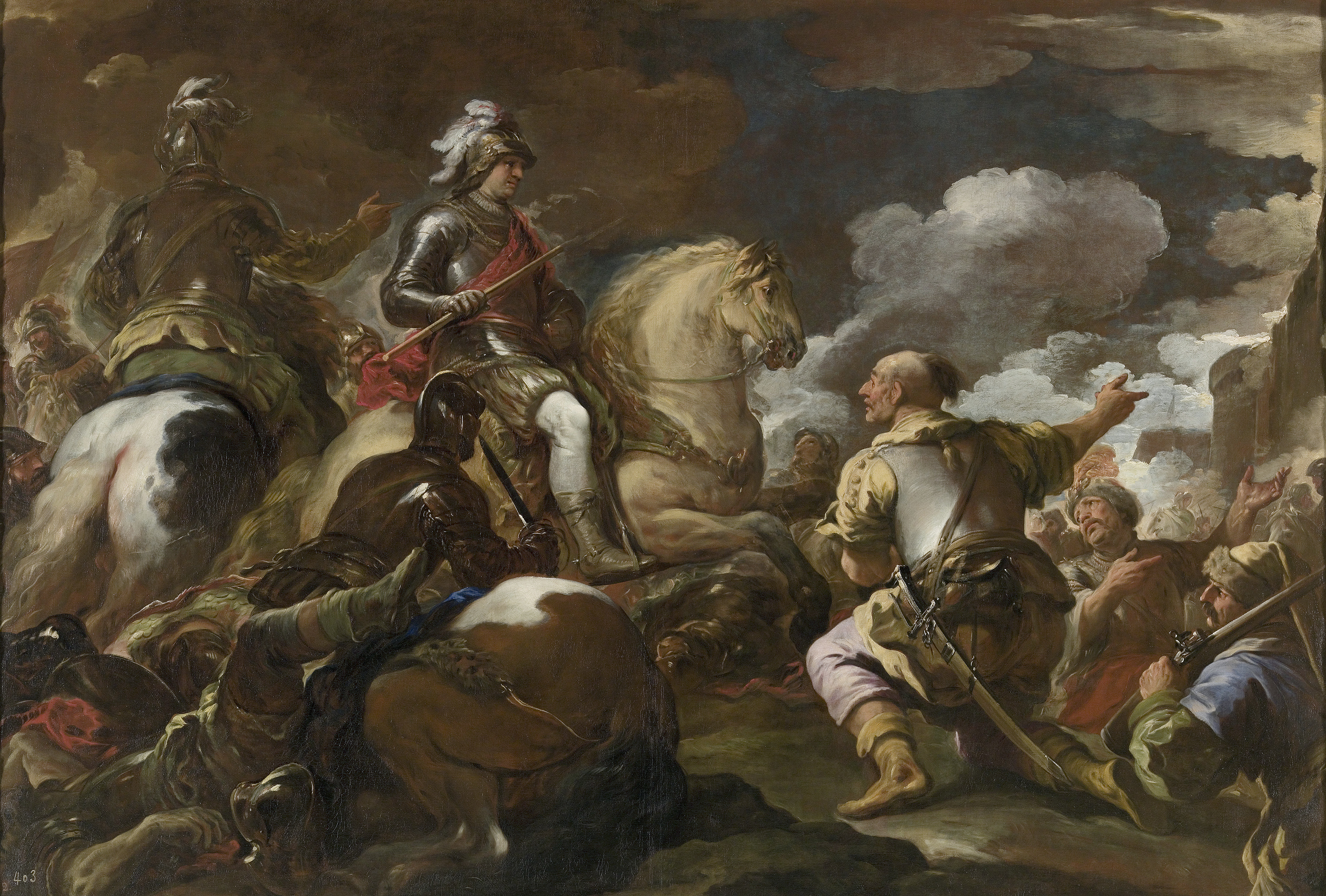 Luca Giordano: Toma de una plaza fuerte. Museo Nacional del Prado, Madrid.
