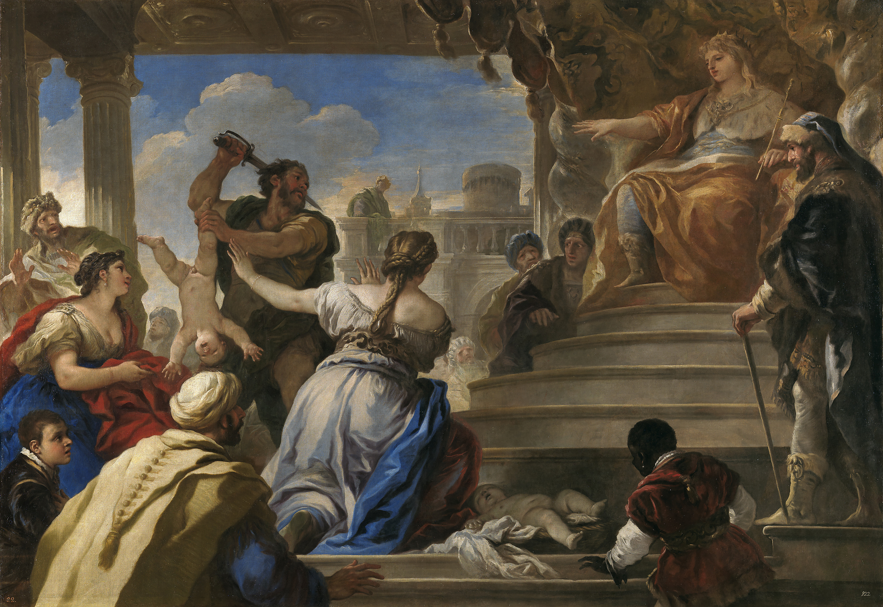 Luca Giordano: El juicio de Salomón. Museo Nacional del Prado, Madrid.