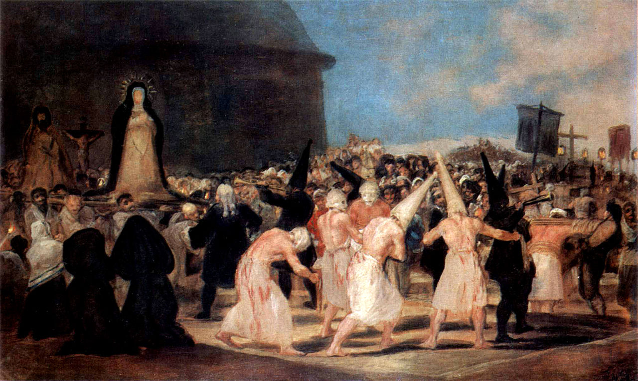 Francisco de Goya: Procesión de disciplinantes. Real Academia de Bellas Artes de San Fernando.