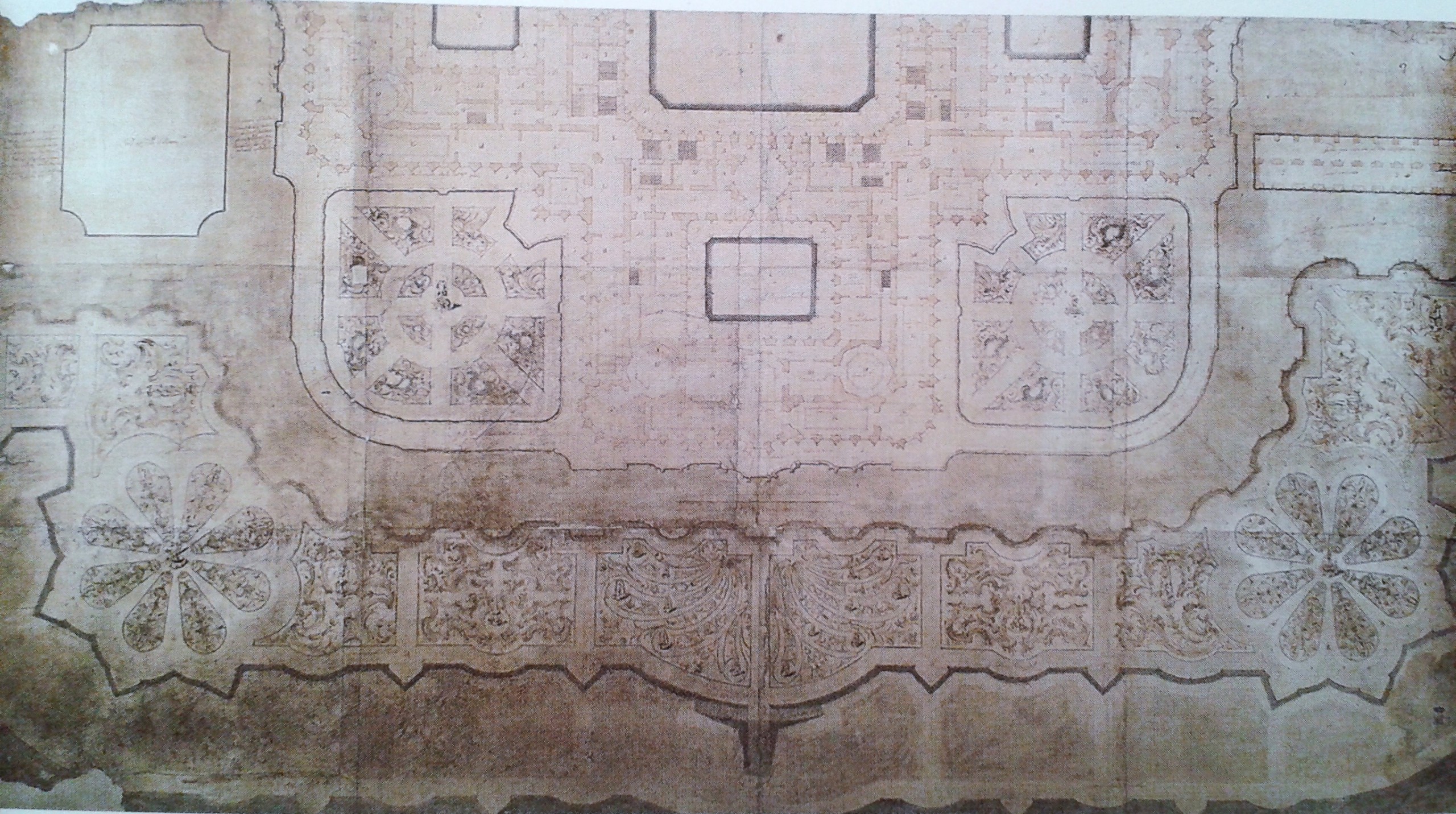 Pedro de Ribera: Articulación de los jardines alrededor del Palacio.