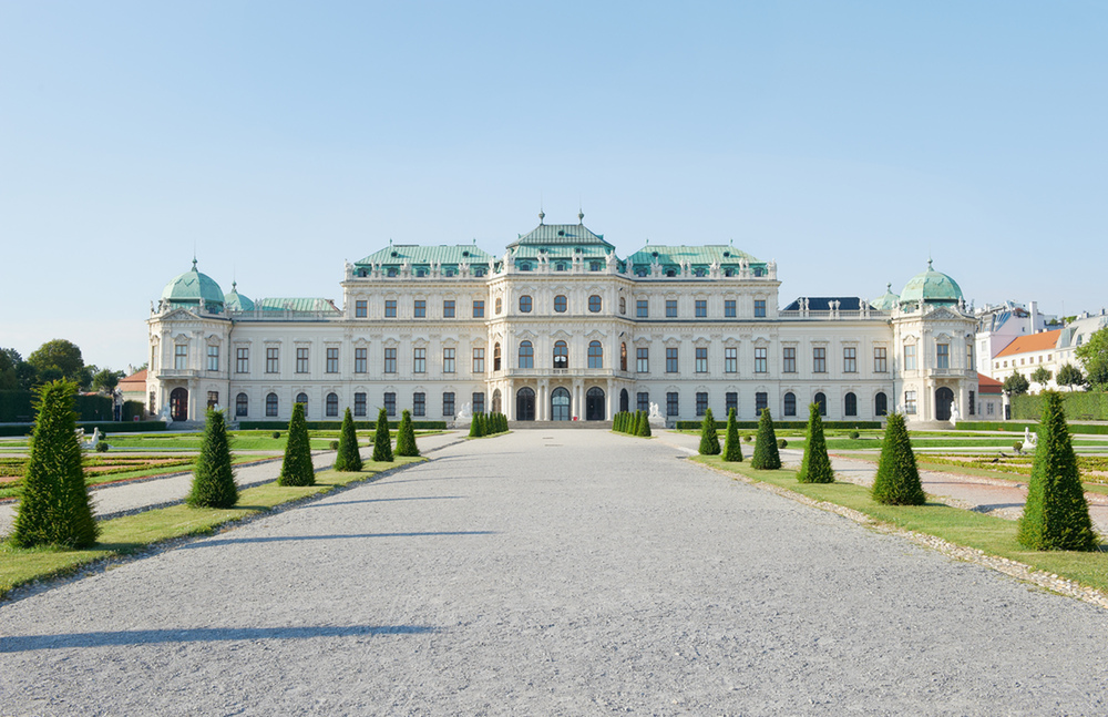 Palacio del Belvedere en Viena.