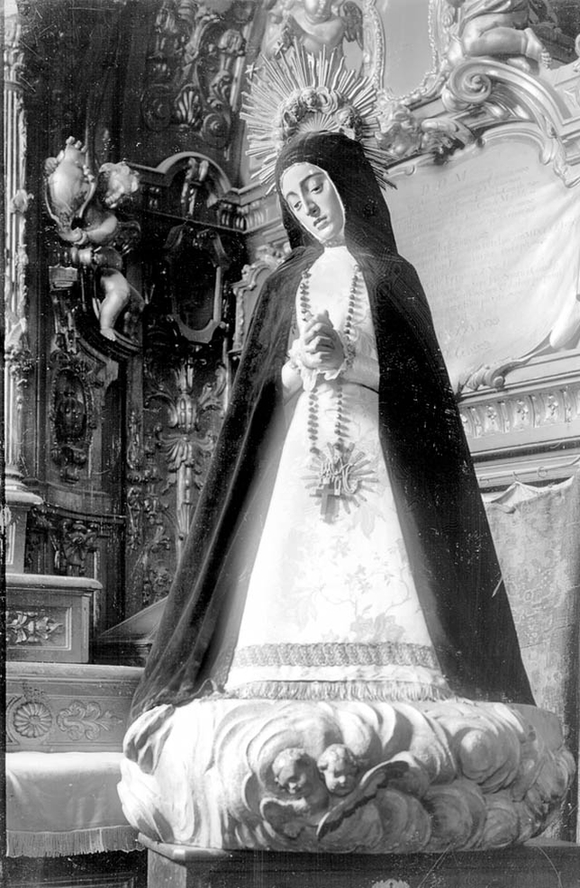Foto antigua de Nuestra Señora de la Soledad (destruida).
