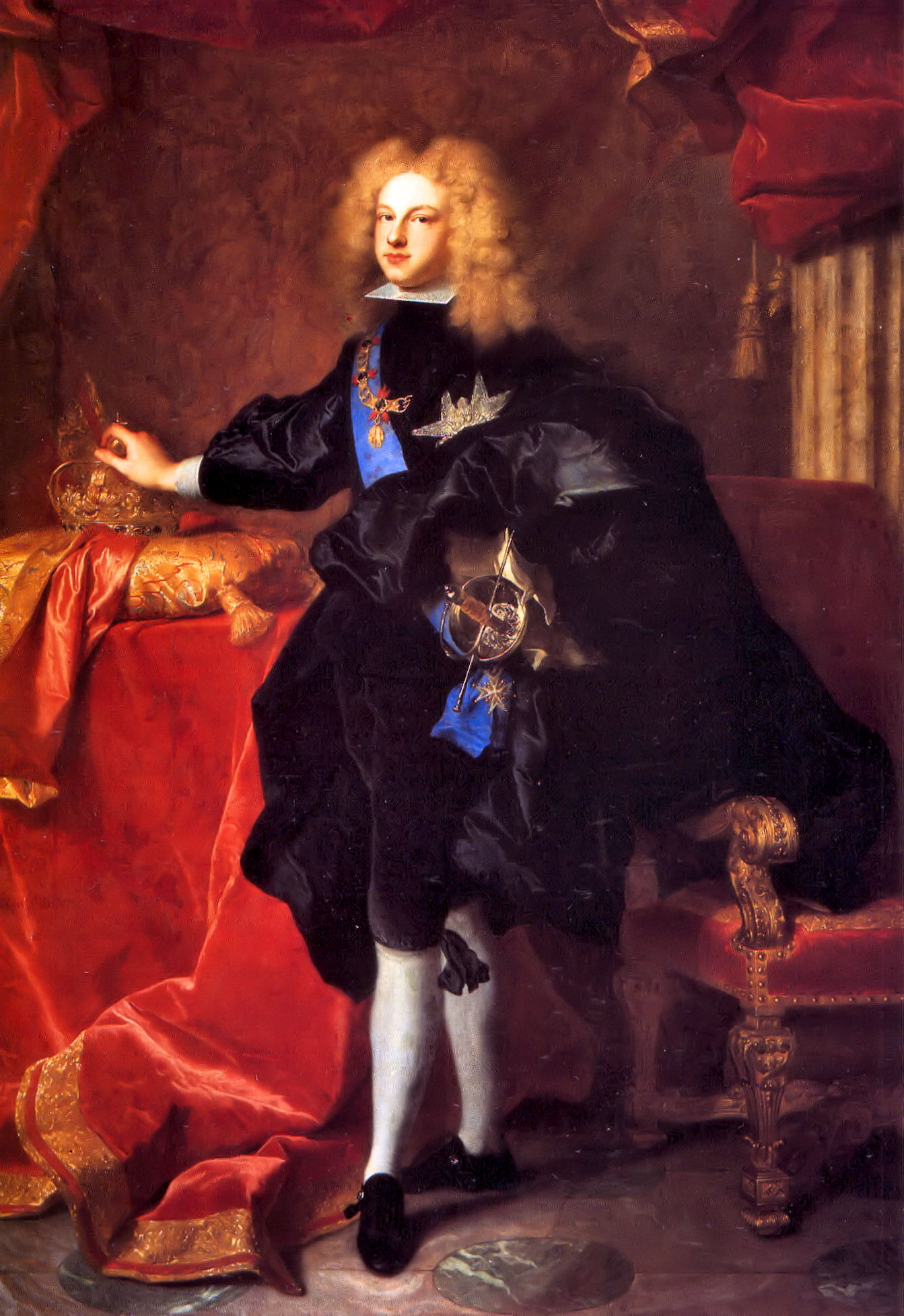 Hyacinthe Rigaud: Felipe V, rey de España.