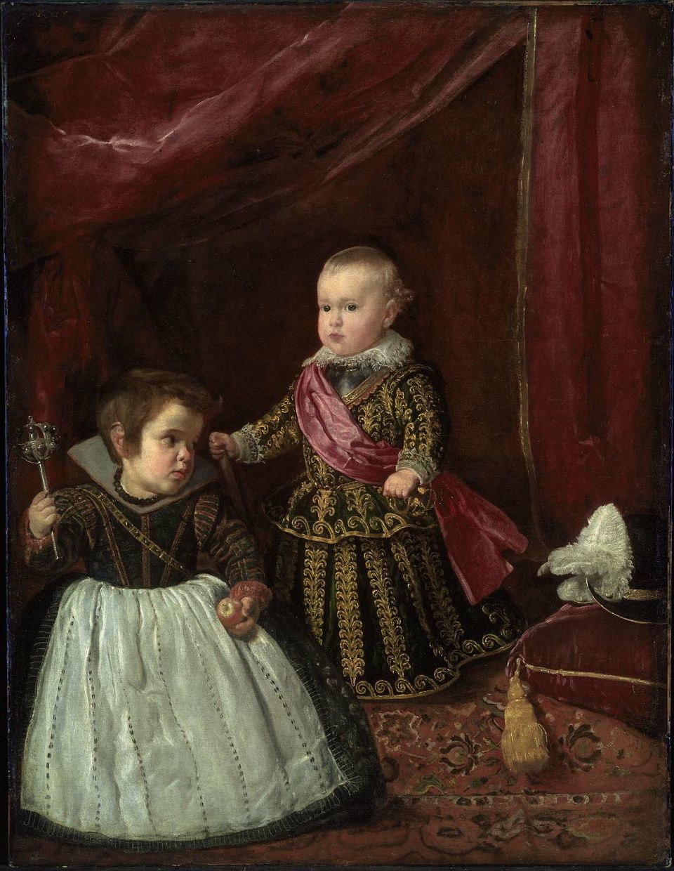 Diego Velázquez: Baltasar Carlos y un enano. Boston, Museum of Fine Arts.