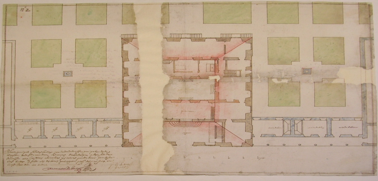 Juan Gómez de Mora: Planta general de la Zarzuela, 1634. Archivo Histórico de Protocolos de Madrid.