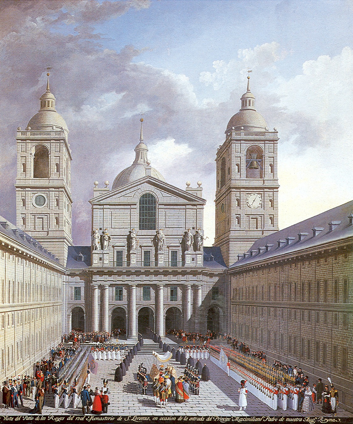 Fernando Brambilla: Vista del Patio de los Reyes del Real Monasterio. Madrid, Patrimonio Nacional.