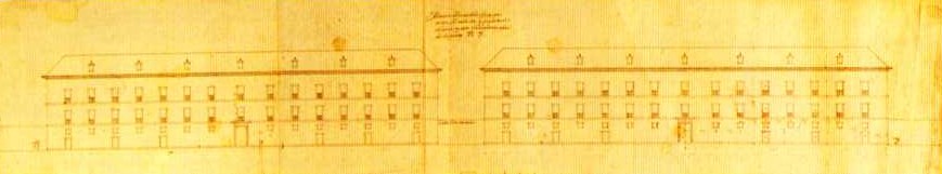 Juan de Herrera: Diseños para las Casas de Oficios de San Lorenzo de El Escorial. Vista desde la Lonja. Madrid,  Archivo General de Palacio.
