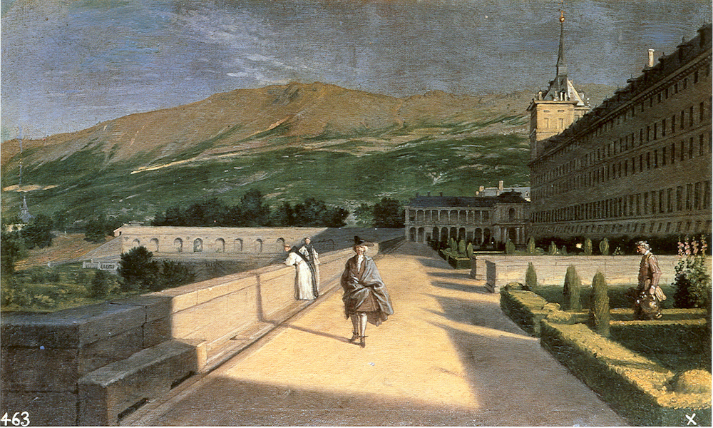 Miguel Ángel Houasse: El jardín de los frailes en El Escorial. Madrid, Museo Nacional del Prado.