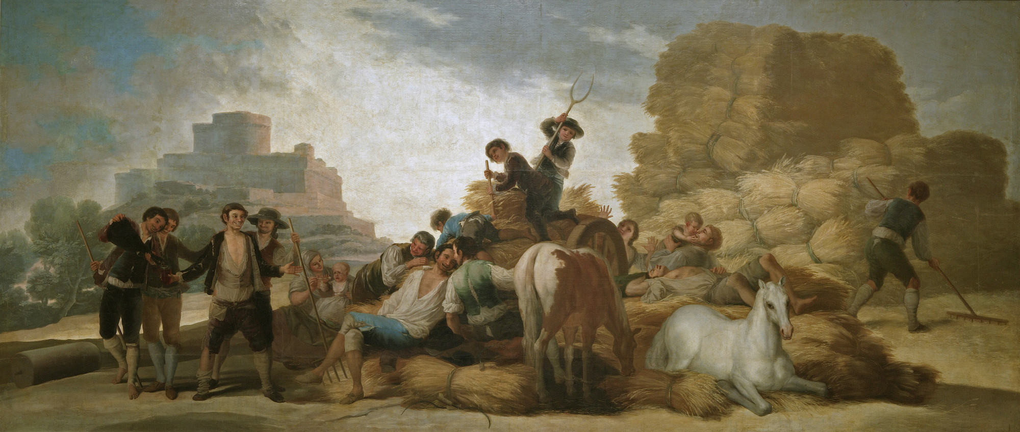 Francisco de Goya: La era o el Verano. Antes de la restauración. Museo Nacional del Prado, Madrid.