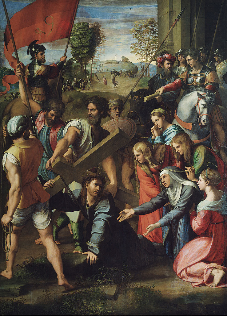 Rafael Sanzio: El Pasmo de Sicilio o Cristo camino del Calvario. Madrid, Museo Nacional del Prado.