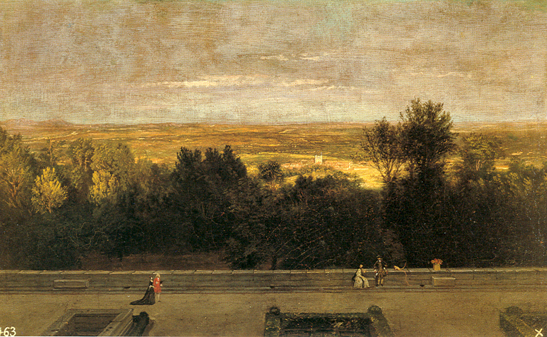 Miguel Ángel Houasse: El jardín del Rey en El Escorial.