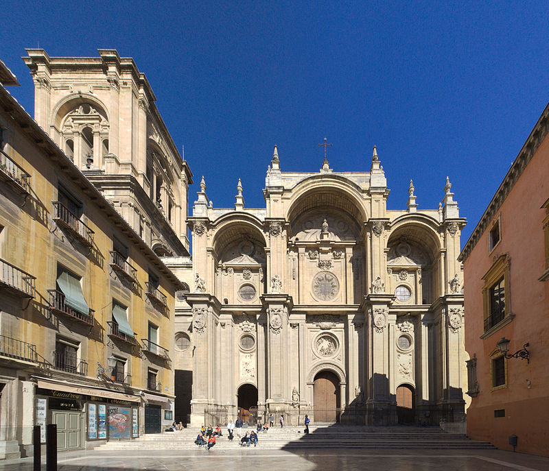 Fachada de la catedral de Granada. 