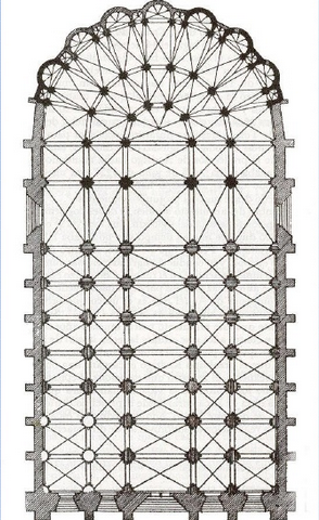 Planta primegenia de la Catedral de Toledo.