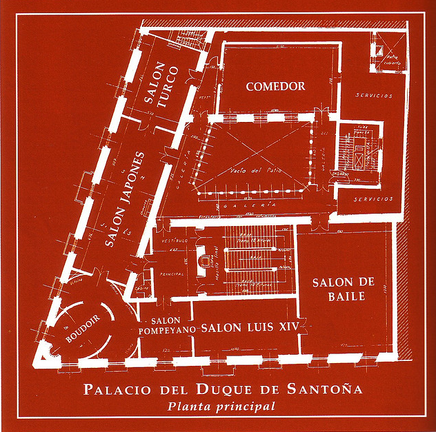 Planta principal del Palacio de Santoña.