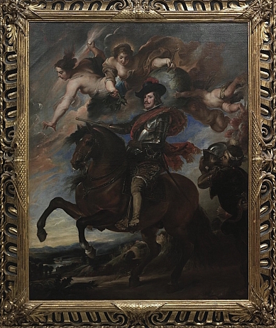 Taller de Diego Velázquez, copiando a Rubens: Felipe IV a caballo. Florencia, Galeria dellos Uffizi. © uffizi.it - Image property of Polo Museale Fiorentino.