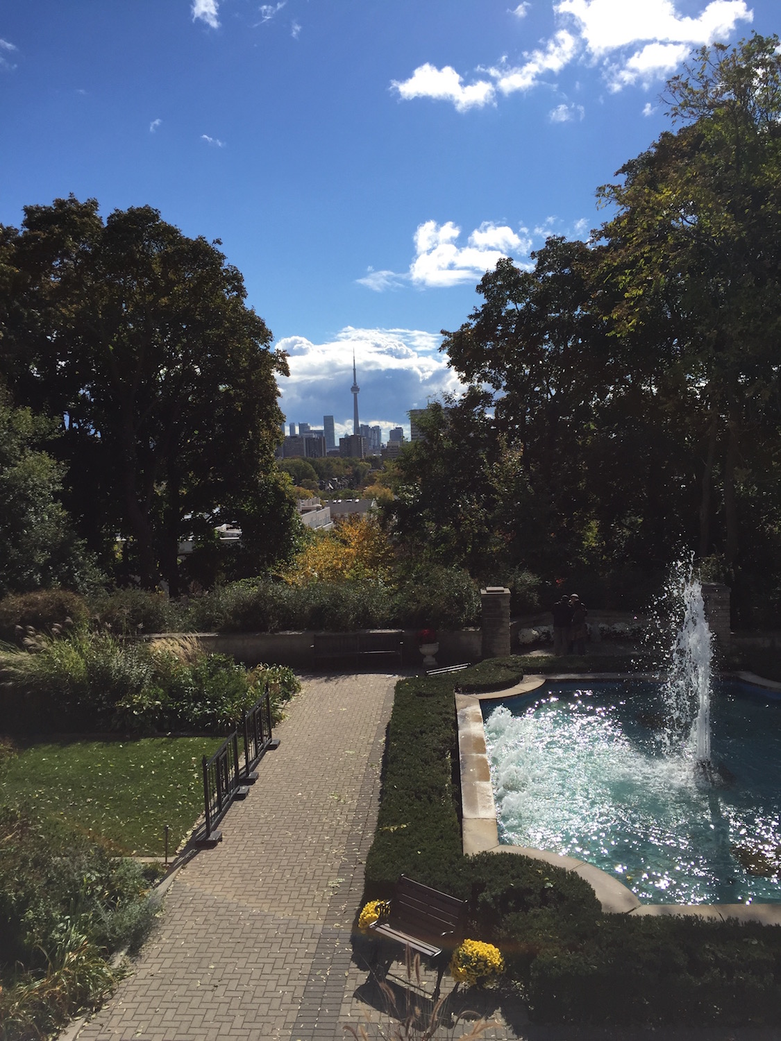 Vistas en la actualidad desde Casa Loma de la ciudad de Toronto.