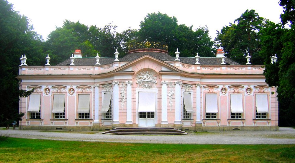 Vista exterior del Amalienburg.