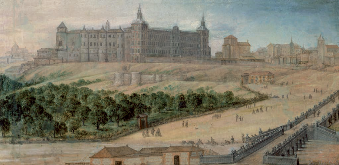 Félix Castelo: Vista del Alcázar de Madrid, ca. 1650, Museo de Historia, Madrid.
