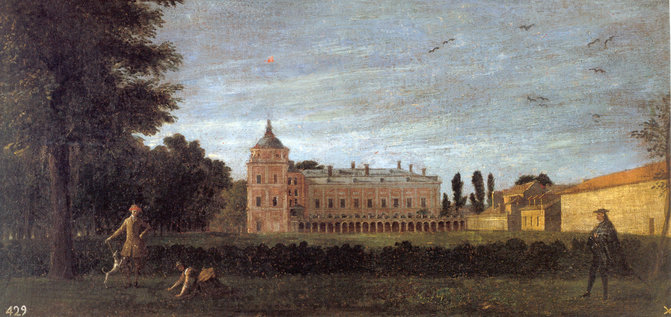Miguel Ángel Houasse: Vista desde el Mediodía del Palacio Real de Aranjuez. Madrid, Patrimonio Nacional.