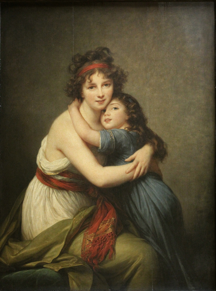 Elisabeth Louise Vigée Le Brun: Autorretrato con su hija, 1789. París, Musèe de Louvre.