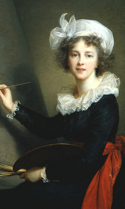 Elisabeth Louise Vigée Le Brun: Autorretrato, 1790. Óleo sobre lienzo; 100 x 81 cm. Galleria degli Uffizi, Corridoio Vasariano, Florencia.