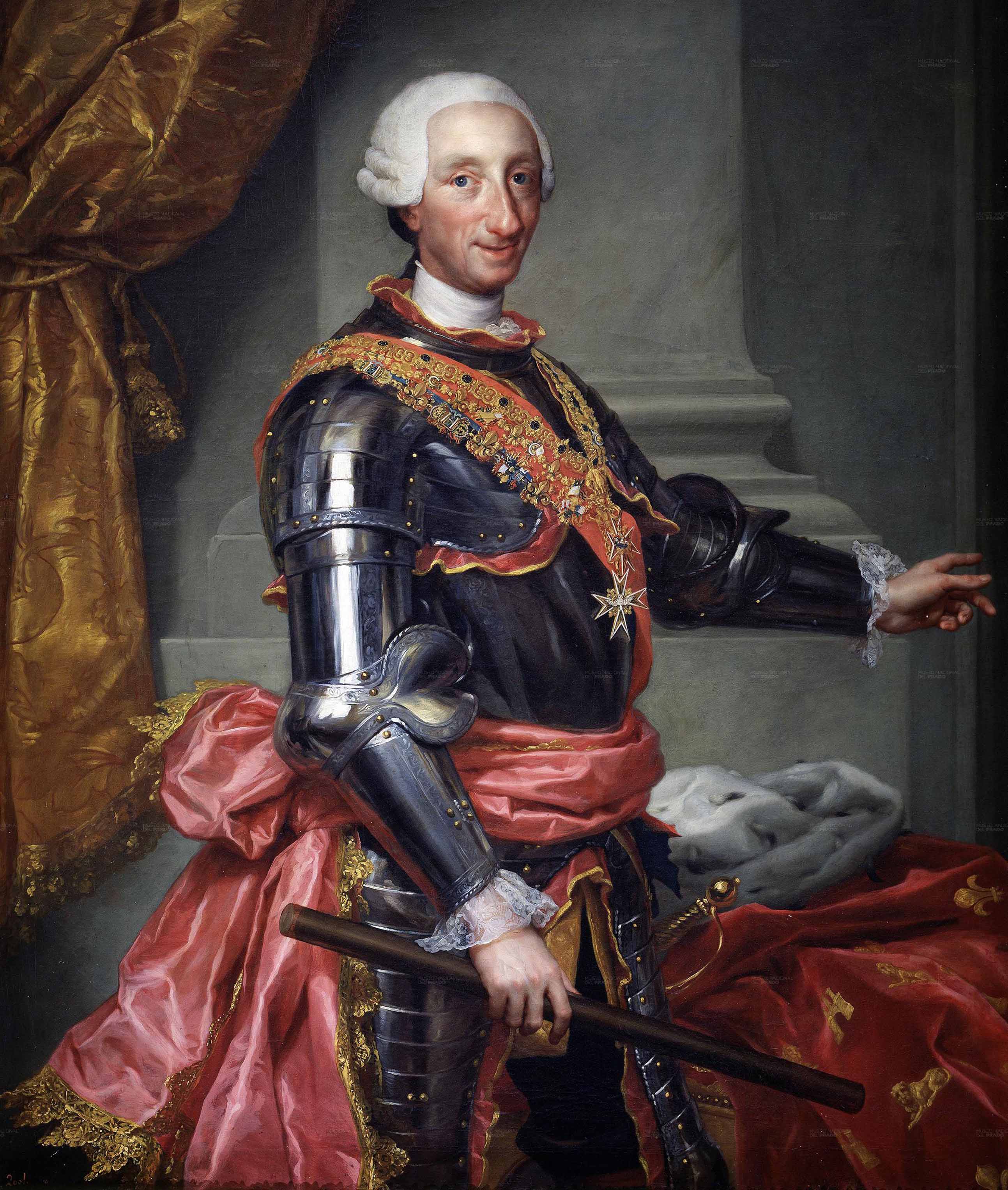 Anton Raphael Mengs: Retrato de Carlos III. Madrid, Museo Nacional del Prado.