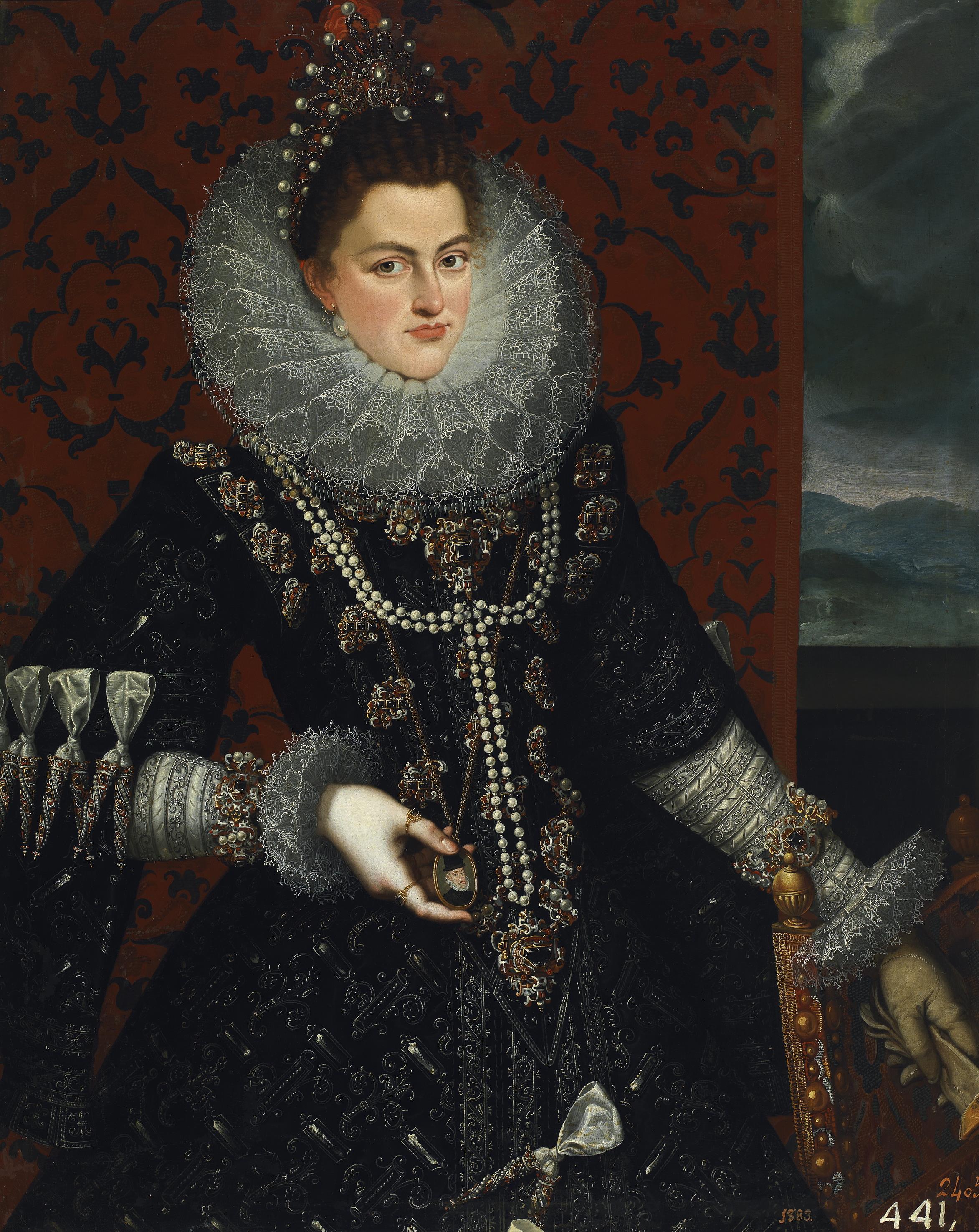 Juan Pantoja de la Cruz: Retrato de Isabel Clara Eugenia, h. 1598. Madrid, Museo Nacional del Prado.