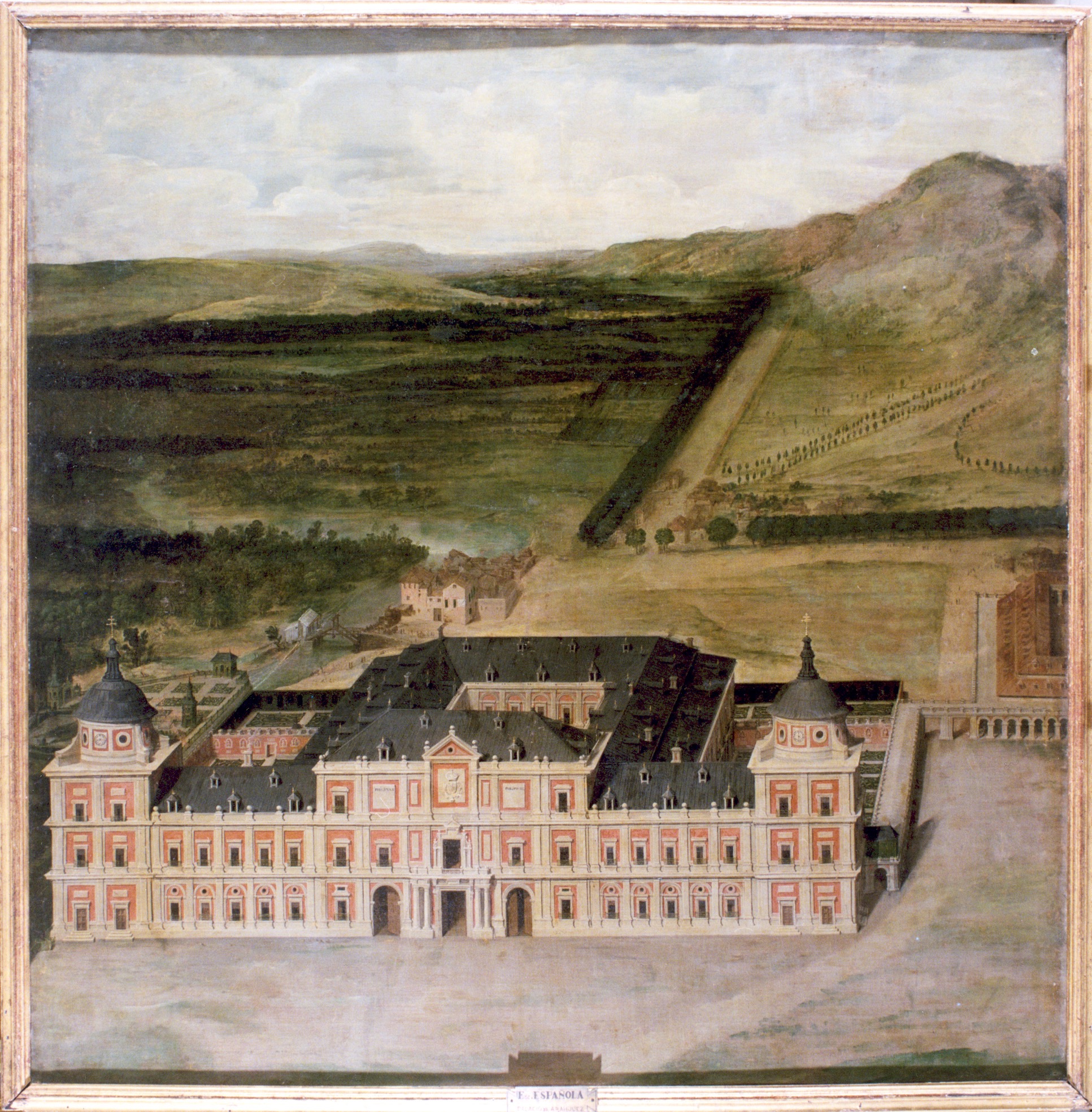 Anónimo: Maqueta pintada del proyecto de Juan Gómez de Mora para el Palacio de Aranjuez, ca. 1636. Madrid, Patrimonio Nacional.