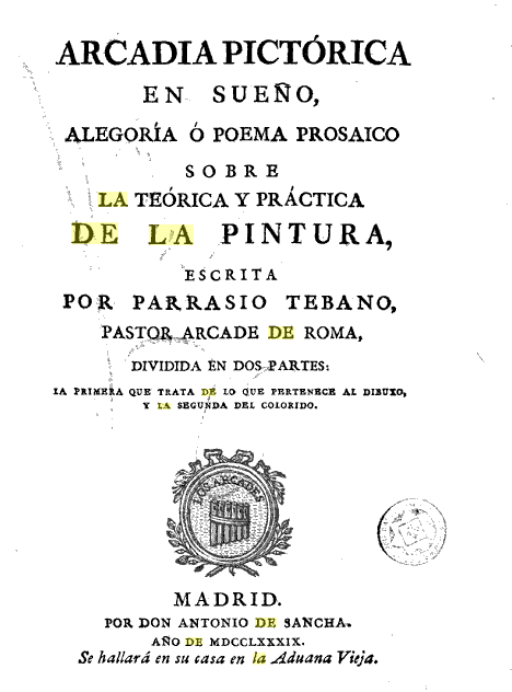 Francisco Preciado de la Vega: Arcadia Pictórica.