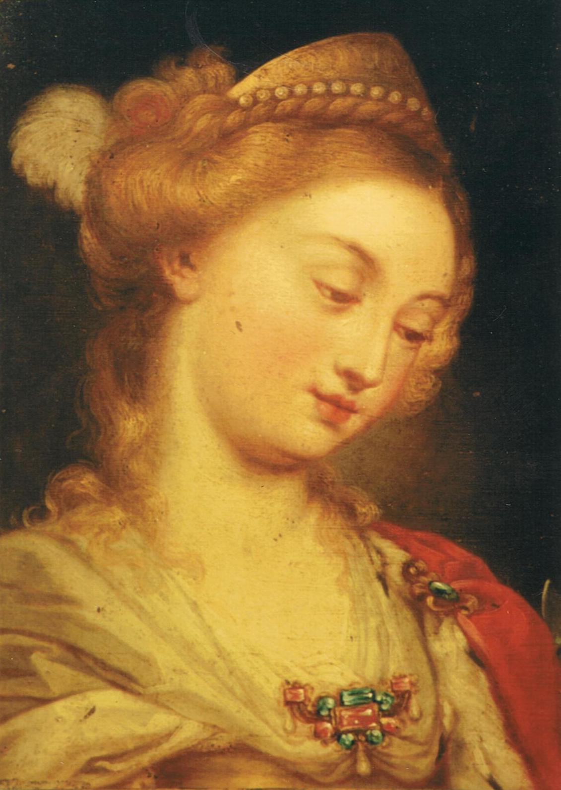 Catherina Cherubini: Santa Catalina de Alejandría. Colección particular.