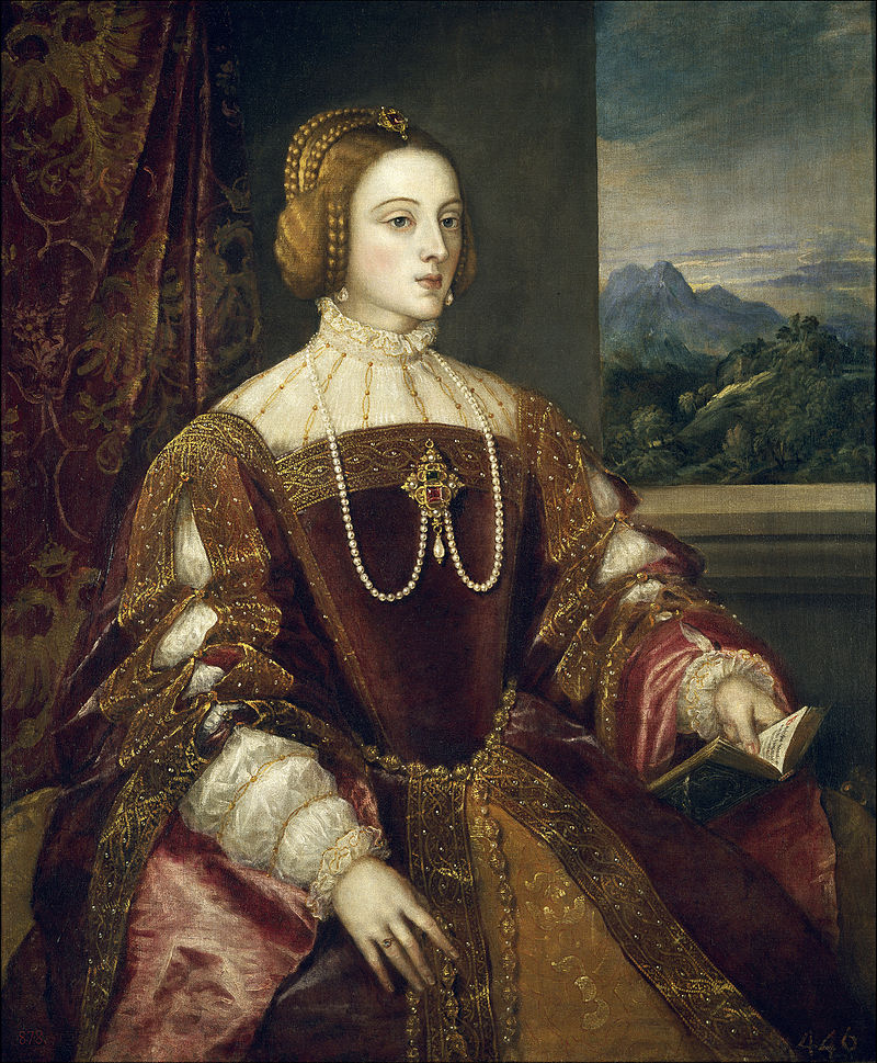Tiziano: La emperatriz Isabel de Portugal. Madrid, Museo Nacional del Prado.