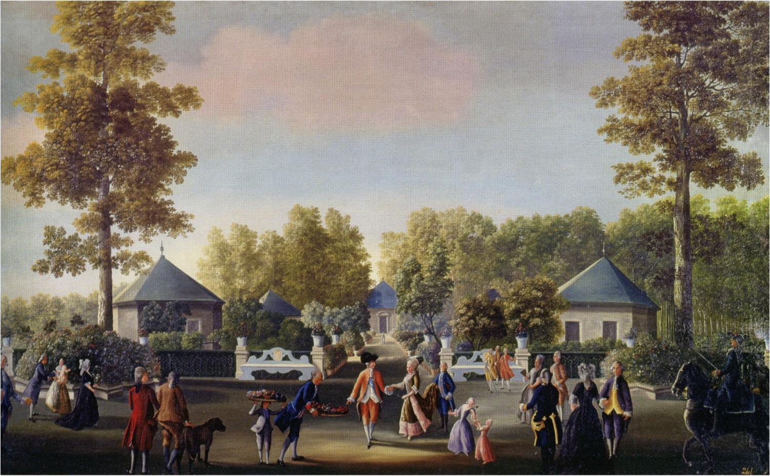 Anónimo: Vista del Embarcadero de Aranjuez. Museo Nacional del Prado.