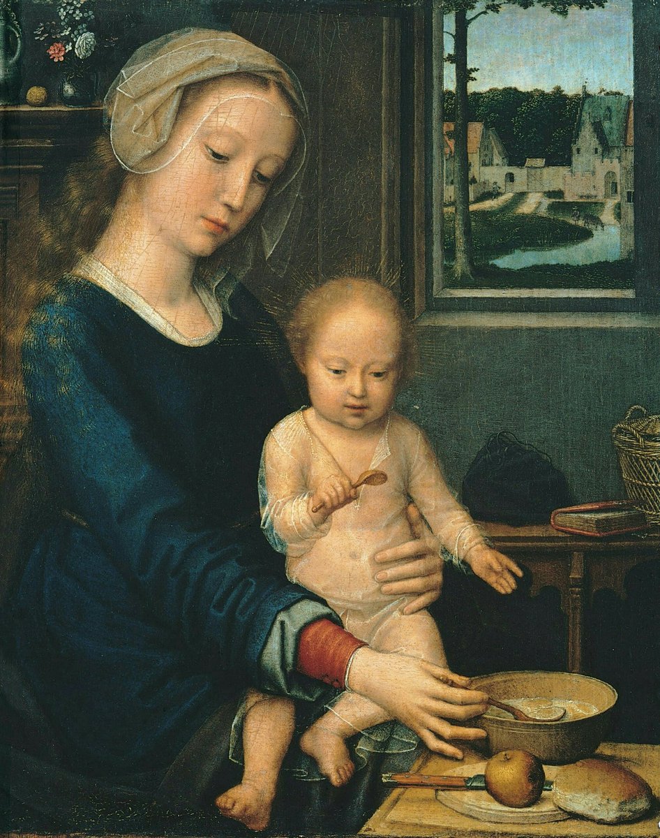 Gerard David: Madonna della Pappa. Palazzo Bianco, Génova. Foto: Wikimedia Commons.