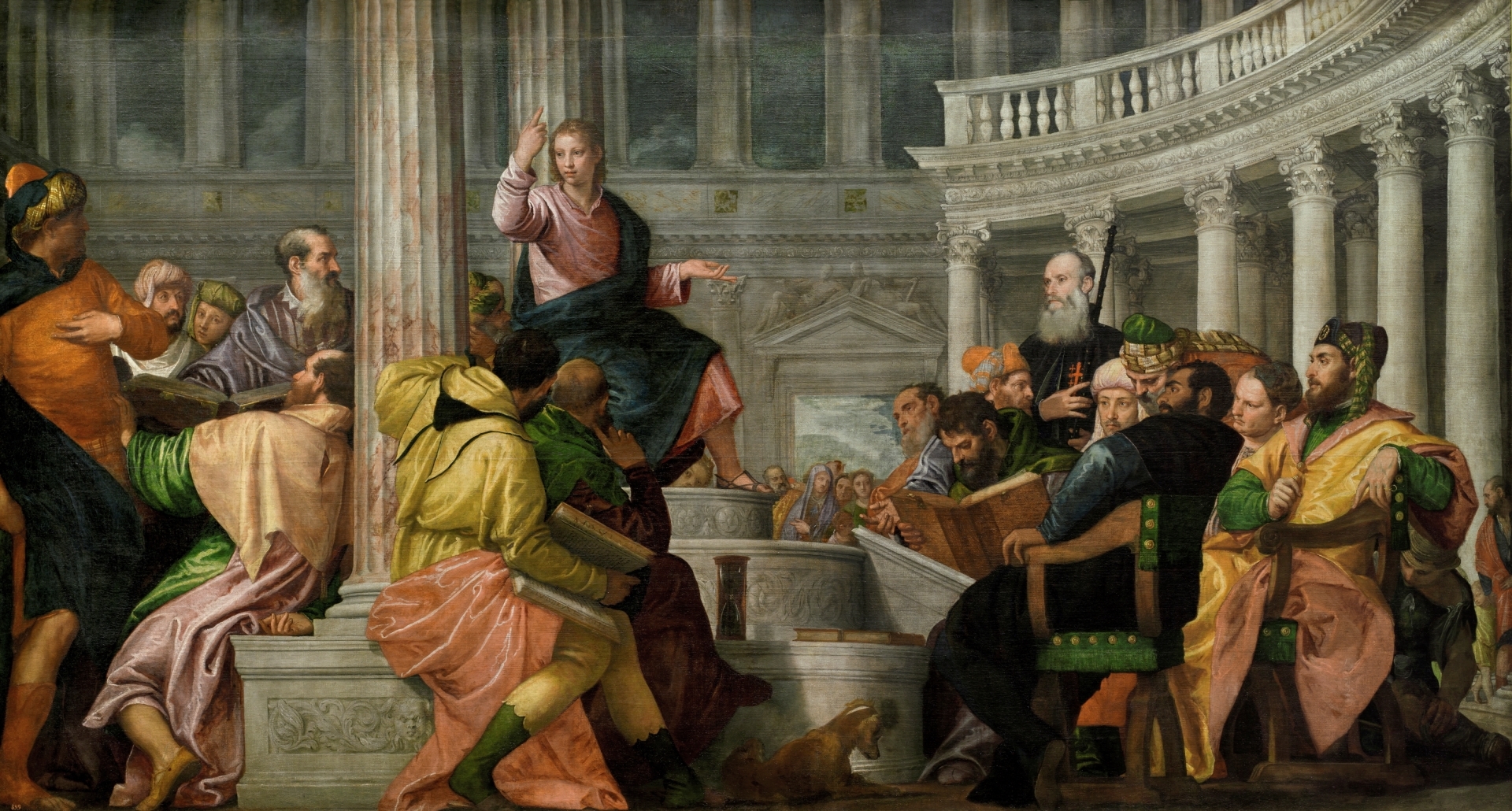 Paolo Veronés: La disputa con los doctores en el templo. Madrid, Museo Nacional del Prado.